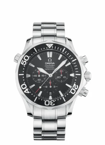 Omega Seamaster Diver 300M Automatic 41.5 Chronograph Stainless Steel / Black / Bracelet / America's Cup 2594.50.00 (25945000)